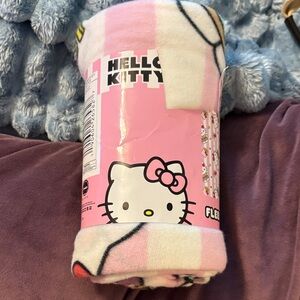 Hello Kitty Pink and White Fleece Throw